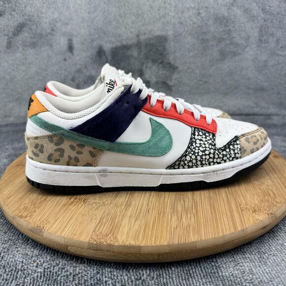 Nike Dunk Low SE Animal Pack Shoes Womens Size 8.5 Multi Color DN3866-100 - Picture 1 of 9
